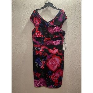 Adriana‎ Papell Floral Shift Dress NWT!